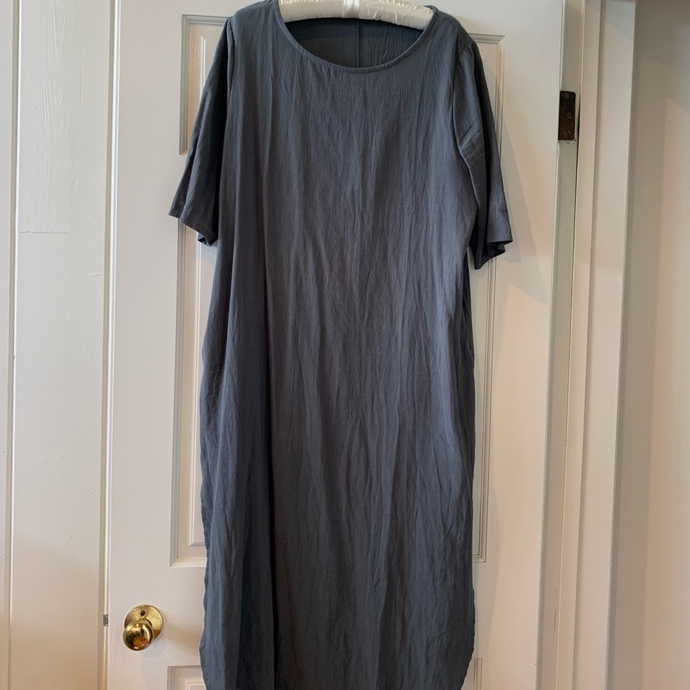 Elegant Gray Maxi Dress